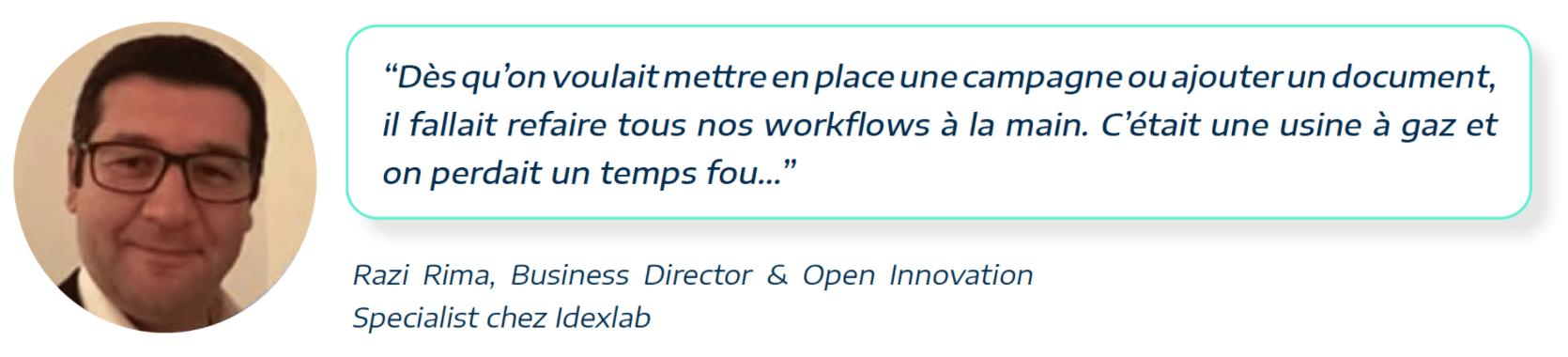 témoignage de Razi Rima de ideXlab à propos des workflows de hubspot