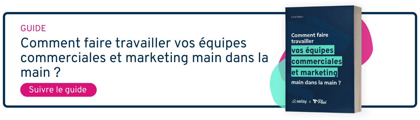 CTA permettant de télécharger le guide de l'alignement sales marketing