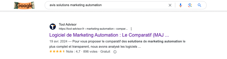 Avis solution marketing automation - exemple